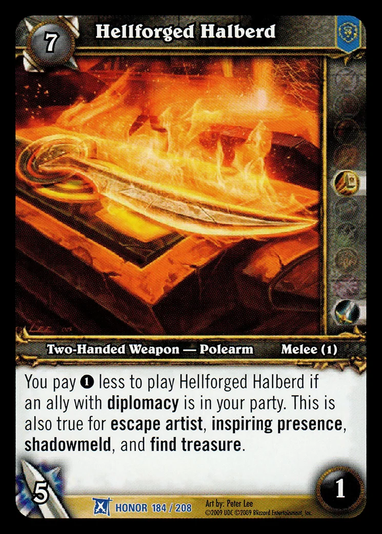 Card scan: Hellforged Halberd