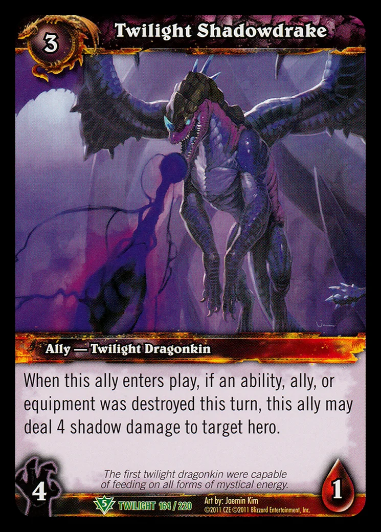 Card scan: Twilight Shadowdrake