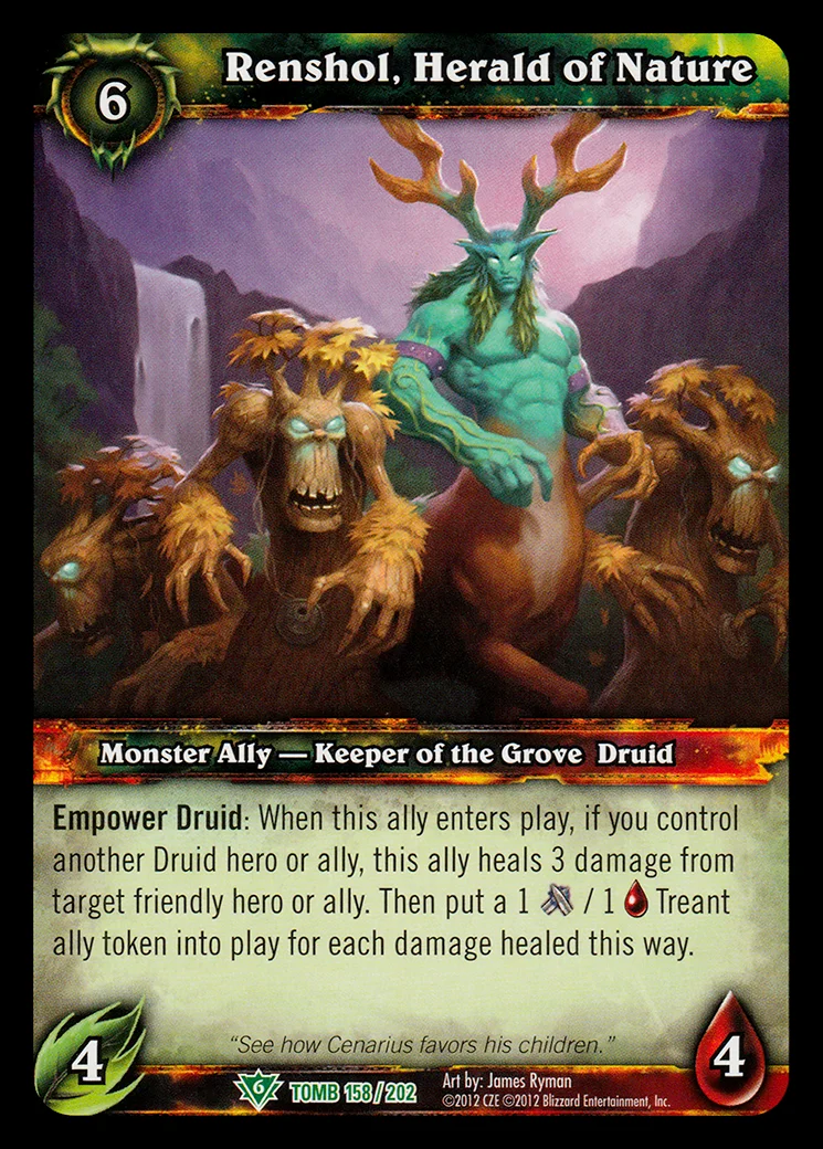 Card scan: Renshol, Herald of Nature