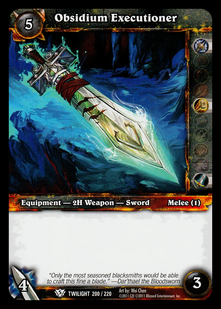 Card scan: Obsidium Executioner