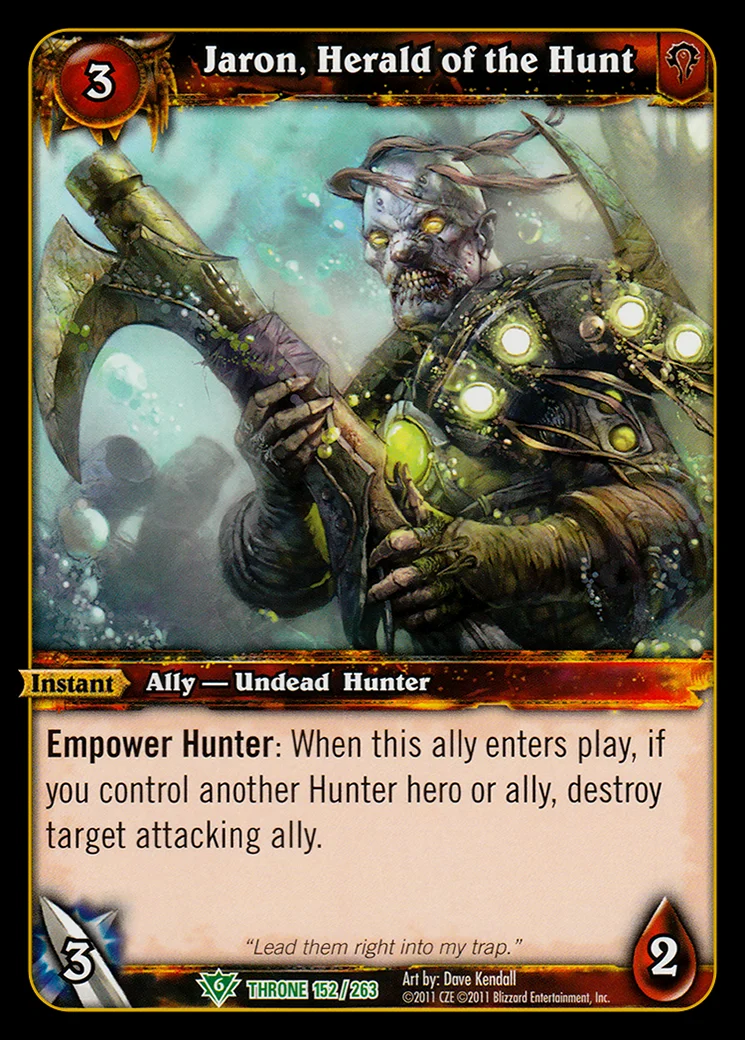 Card scan: Jaron, Herald of the Hunt