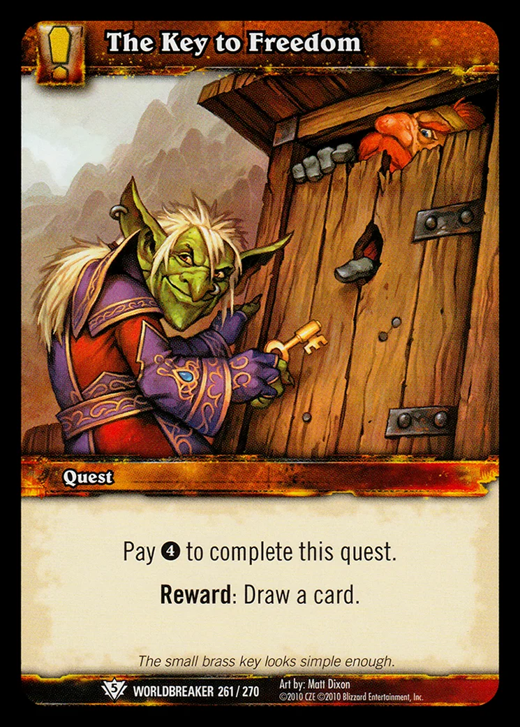 Card scan: The Key to Freedom