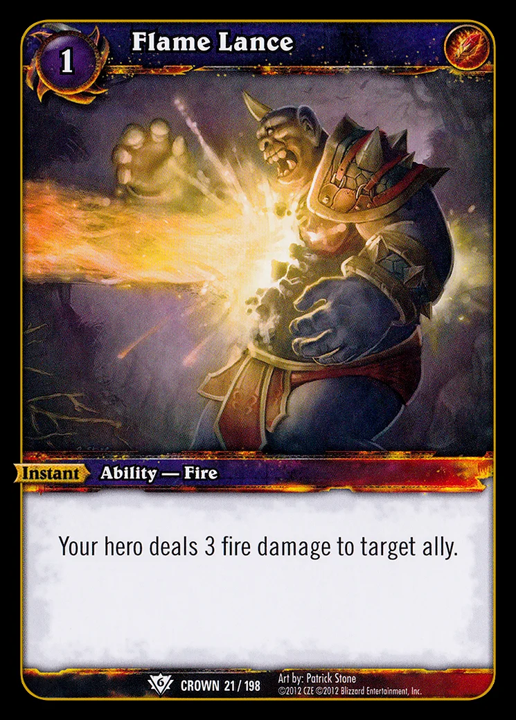 Card scan: Flame Lance