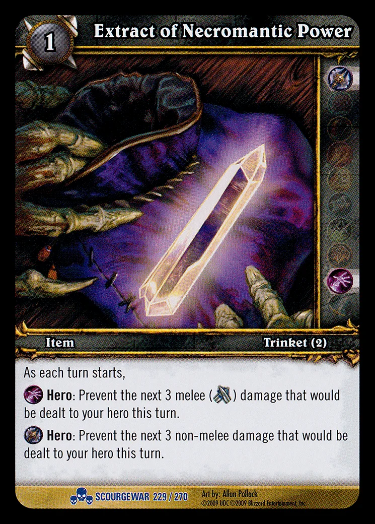 Card scan: Extract of Necromantic Power