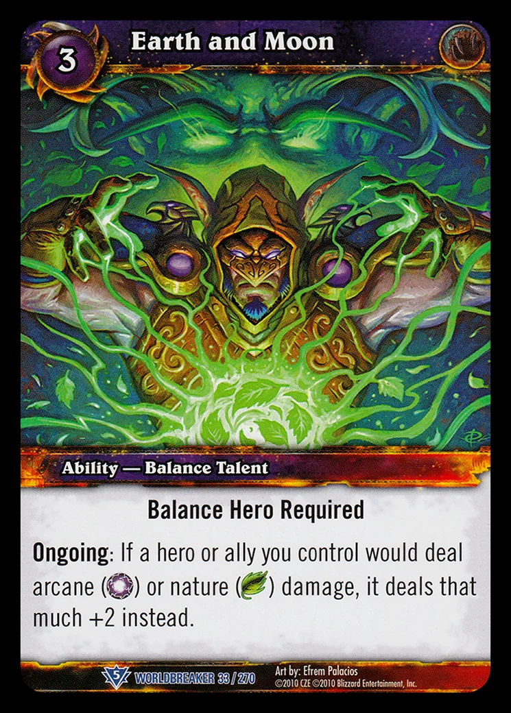 Card scan: Earth and Moon