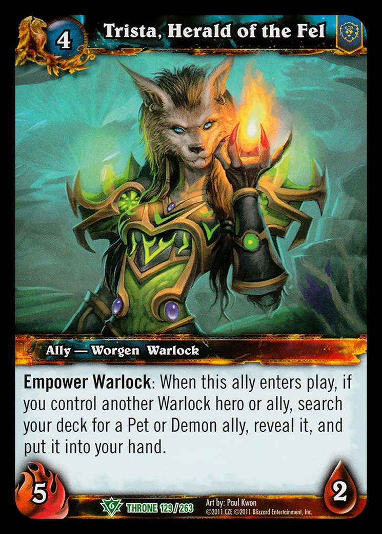 Card scan: Trista, Herald of the Fel