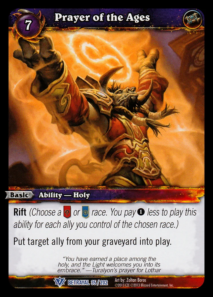 Card scan: Prayer of the Ages