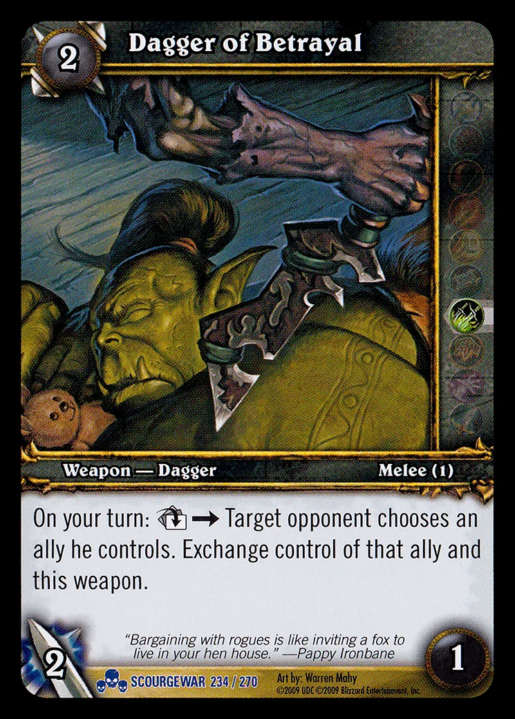 Card scan: Dagger of Betrayal