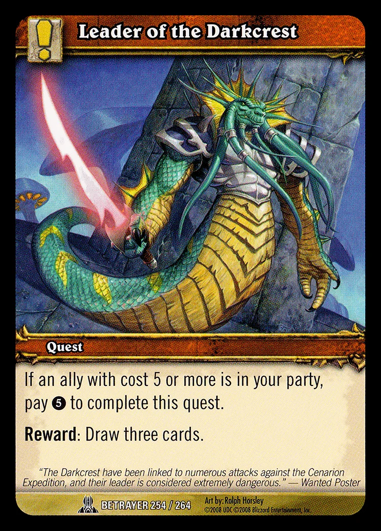 Card scan: Leader of the Darkcrest