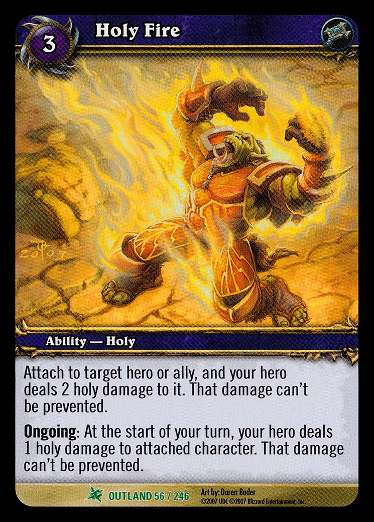 Card scan: Holy Fire