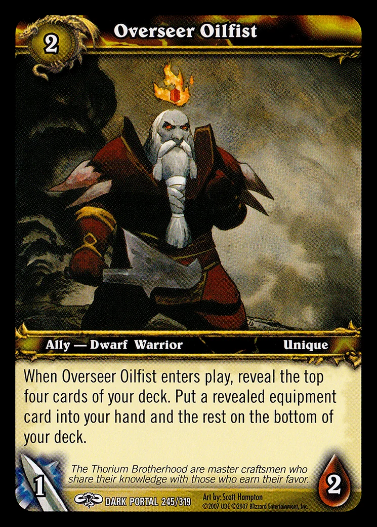 Card scan: Overseer Oilfist