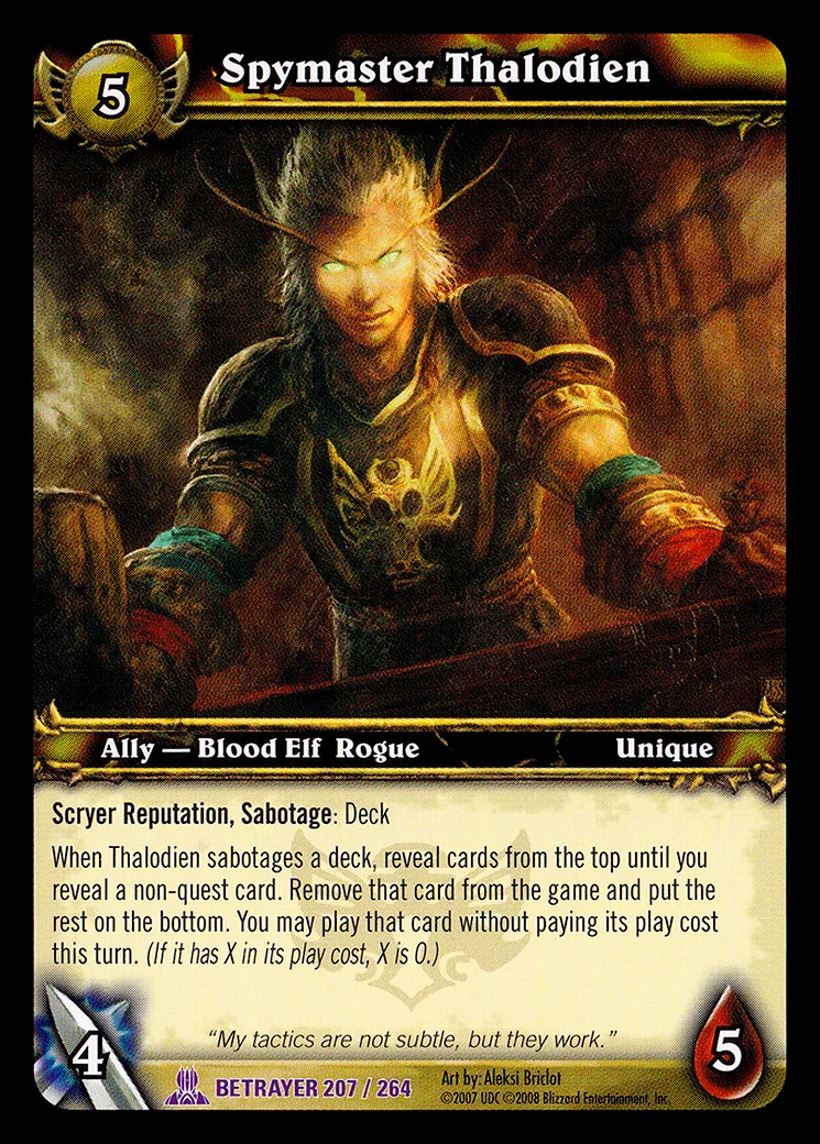 Card scan: Spymaster Thalodien
