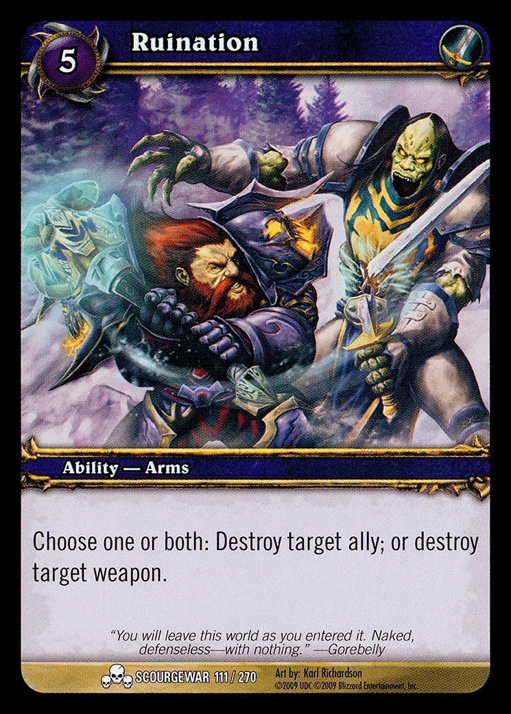 Card scan: Ruination