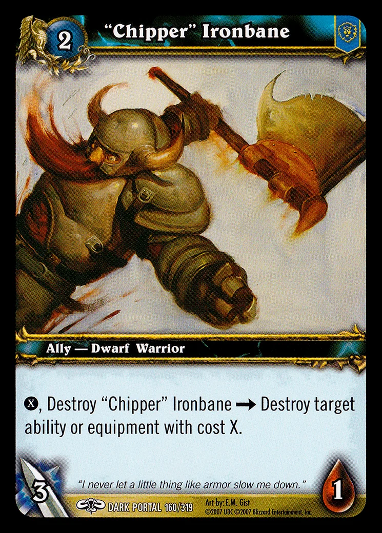 Card scan: Chipper Ironbane
