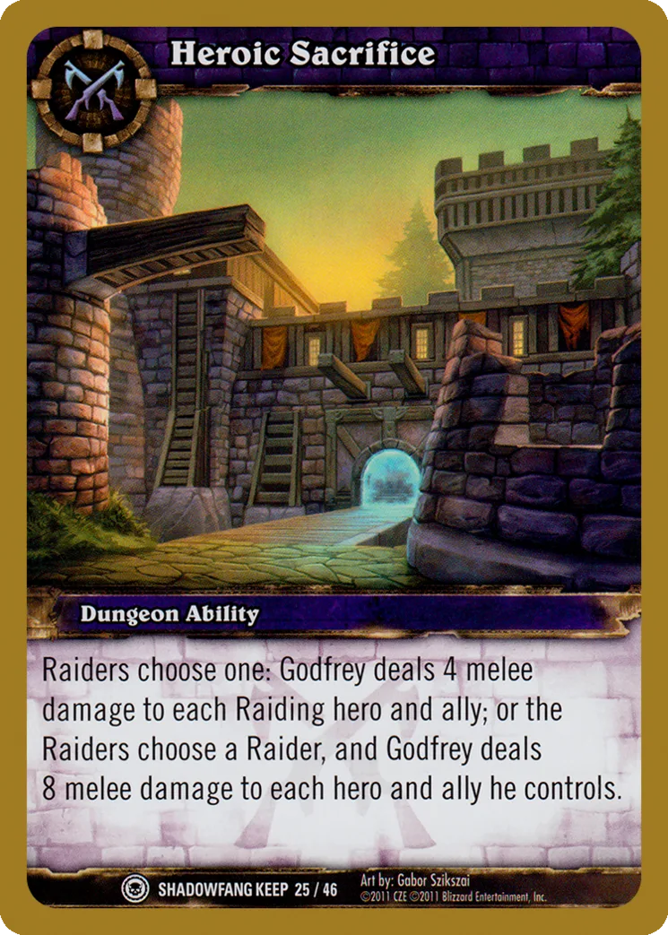 Card scan: Heroic Sacrifice