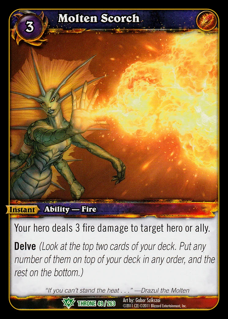 Card scan: Molten Scorch
