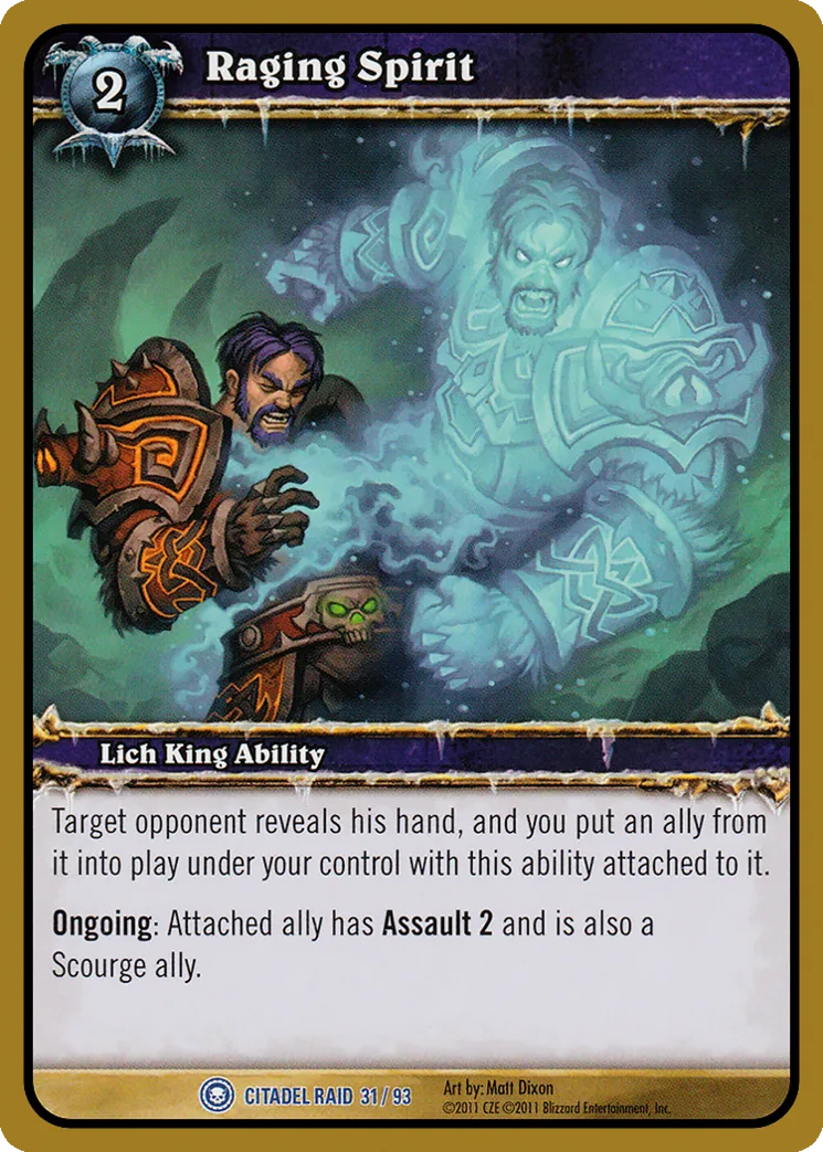 Card scan: Raging Spirit