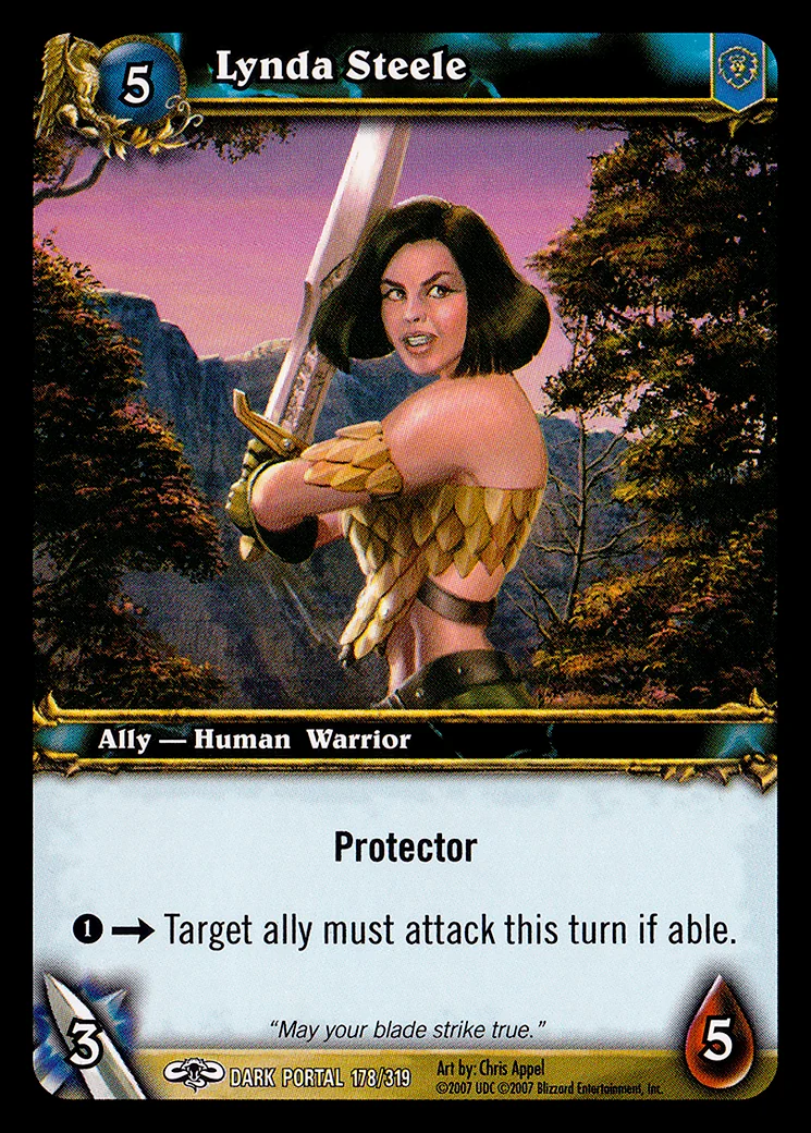 Card scan: Lynda Steele