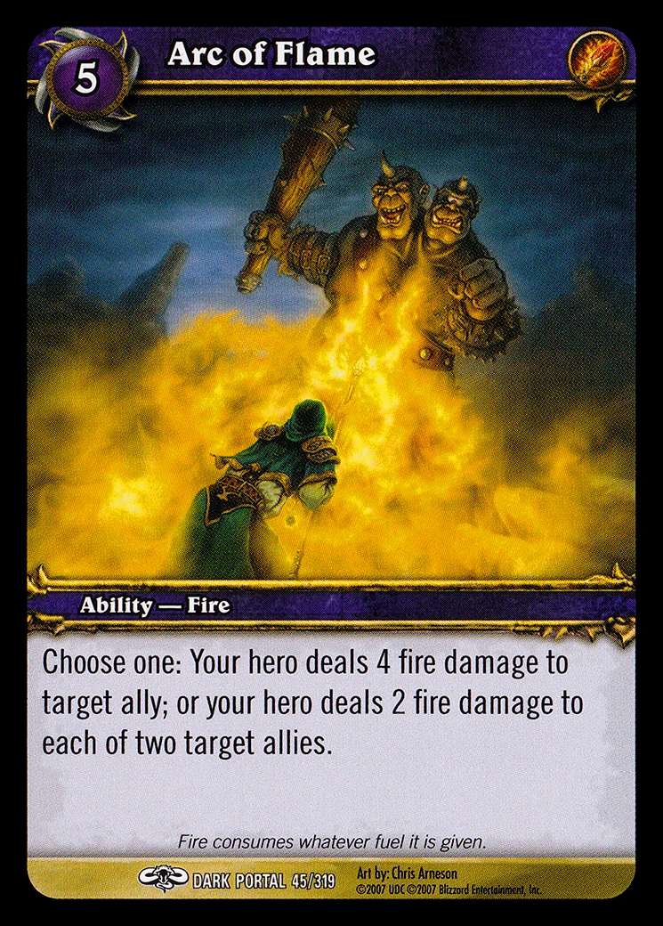 Card scan: Arc of Flame