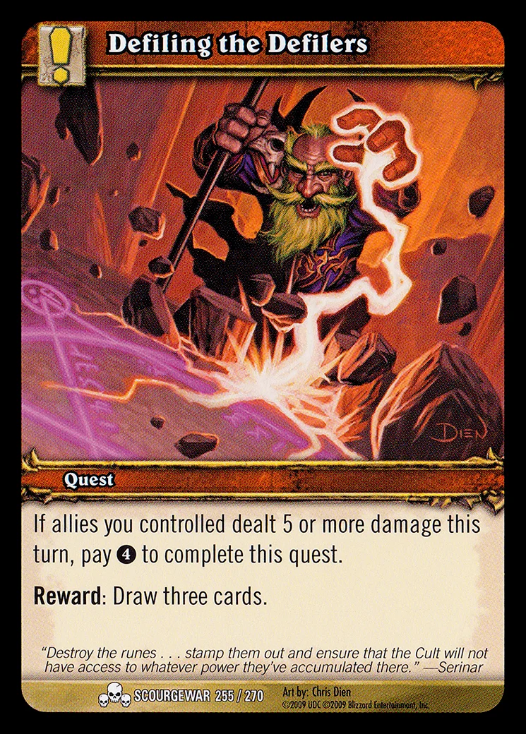 Card scan: Defiling the Defilers