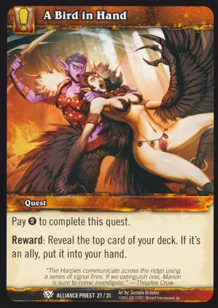 Card scan: A Bird in Hand