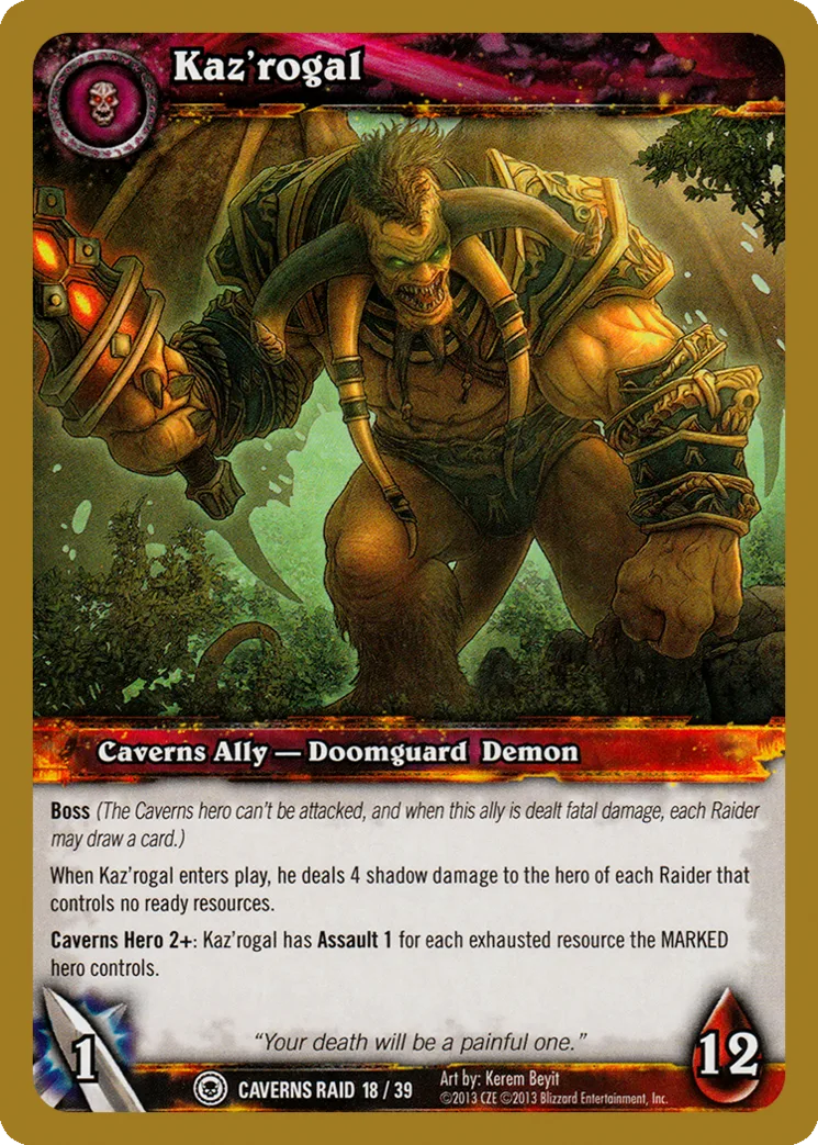 Card scan: Kaz'rogal