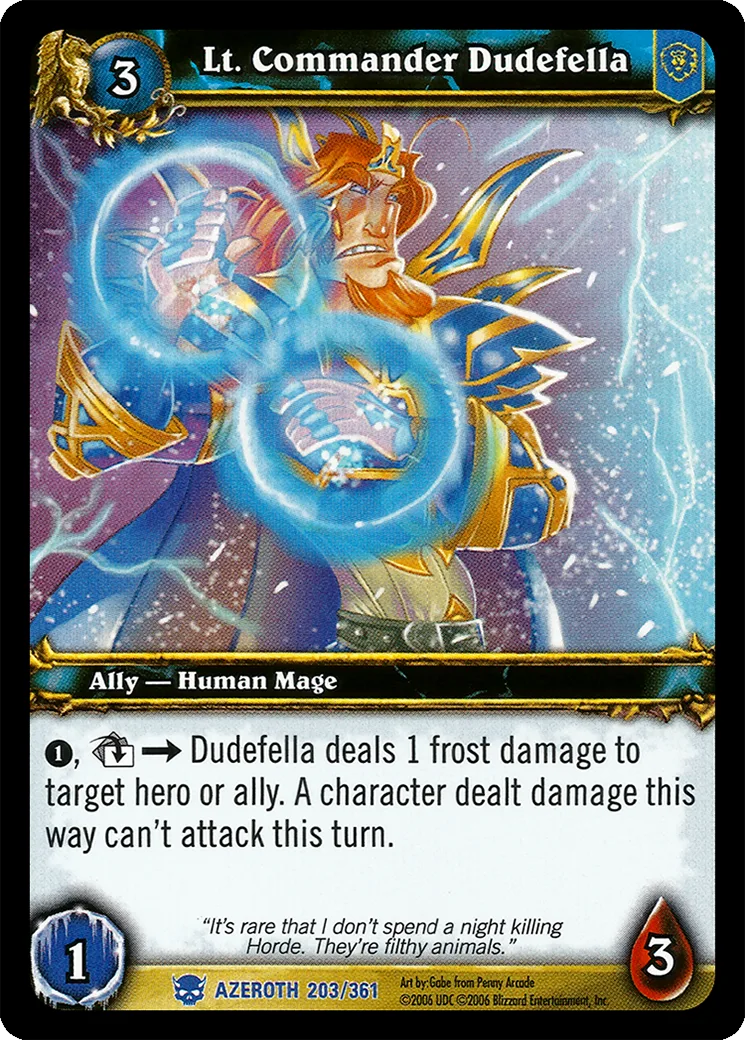 Card scan: Lt. Commander Dudefella
