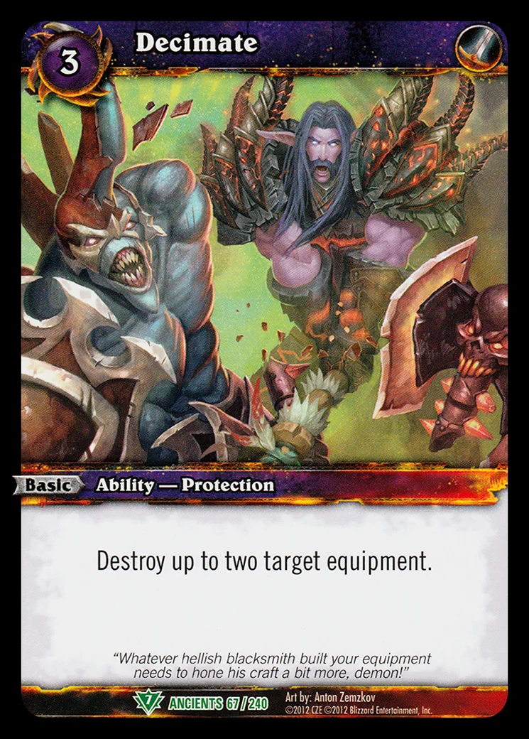 Card scan: Decimate