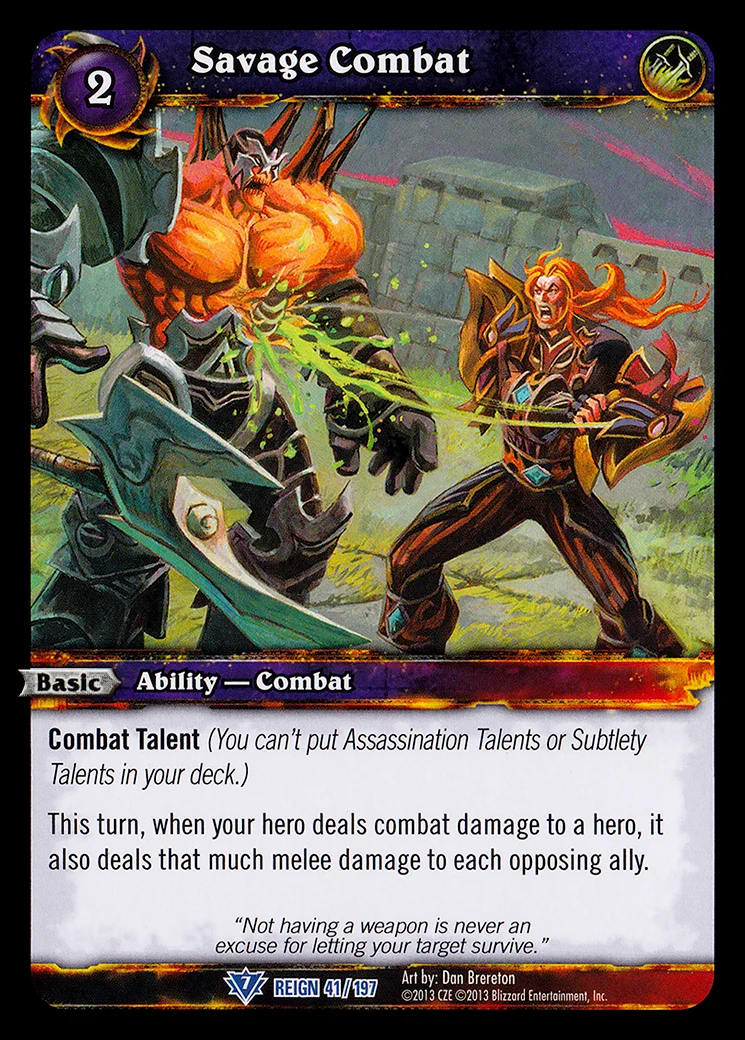 Card scan: Savage Combat