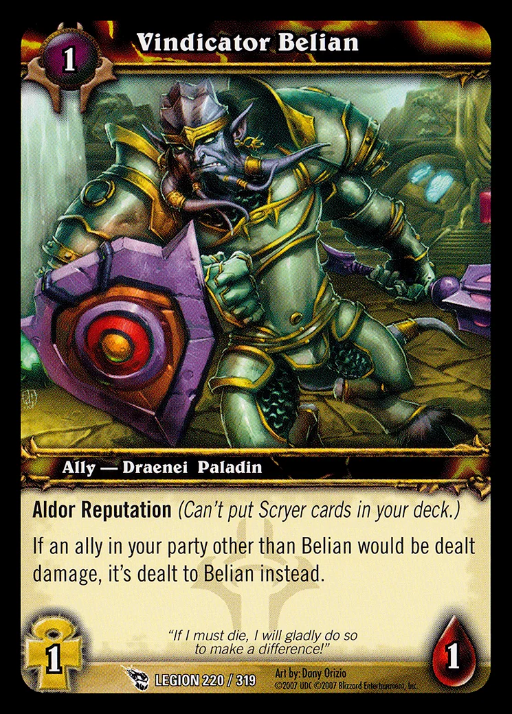 Card scan: Vindicator Belian