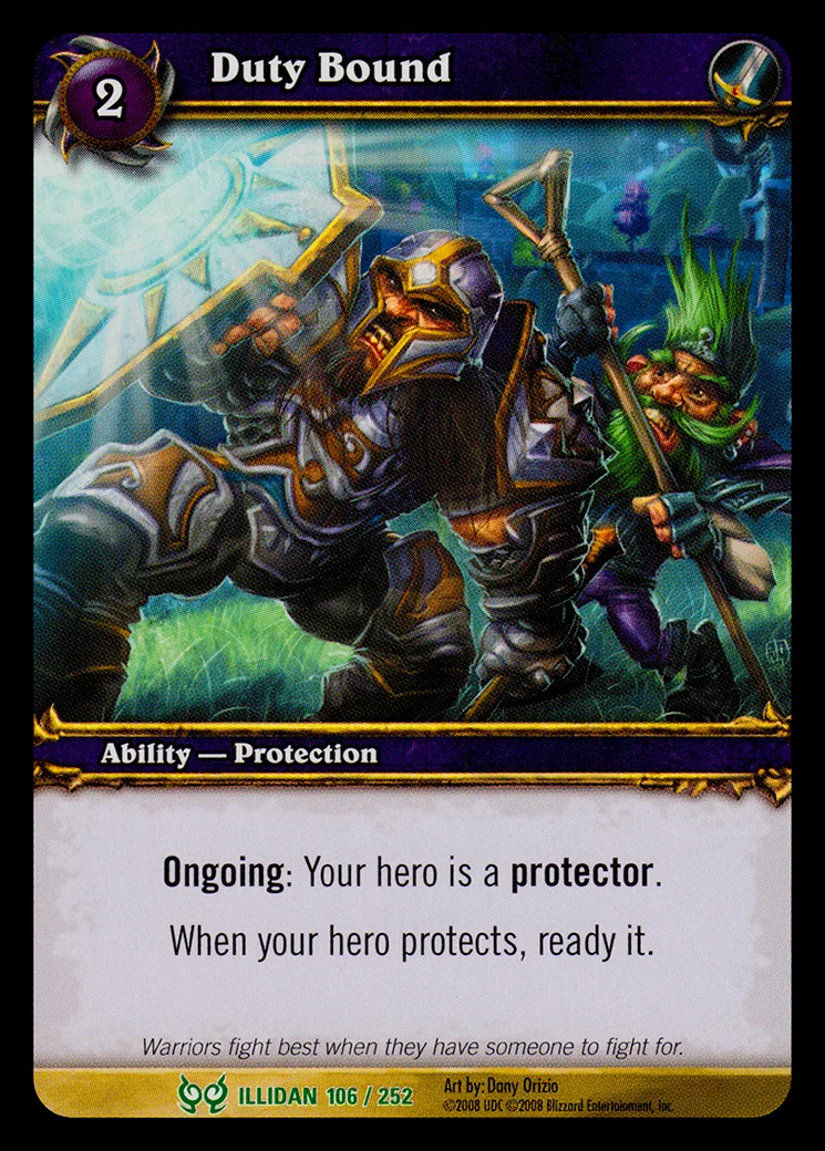 Card scan: Duty Bound