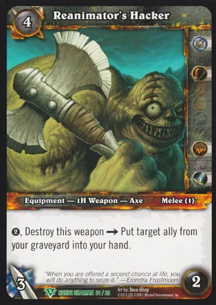 Card scan: Reanimator's Hacker