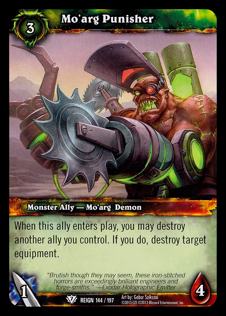 Card scan: Mo'arg Punisher