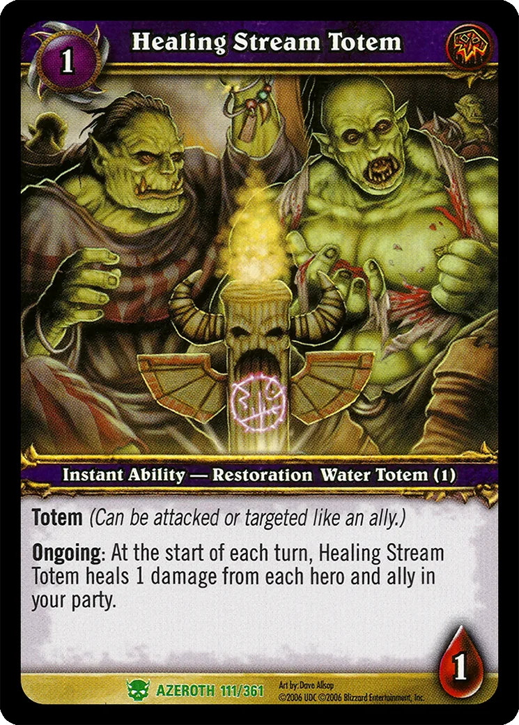 Card scan: Healing Stream Totem