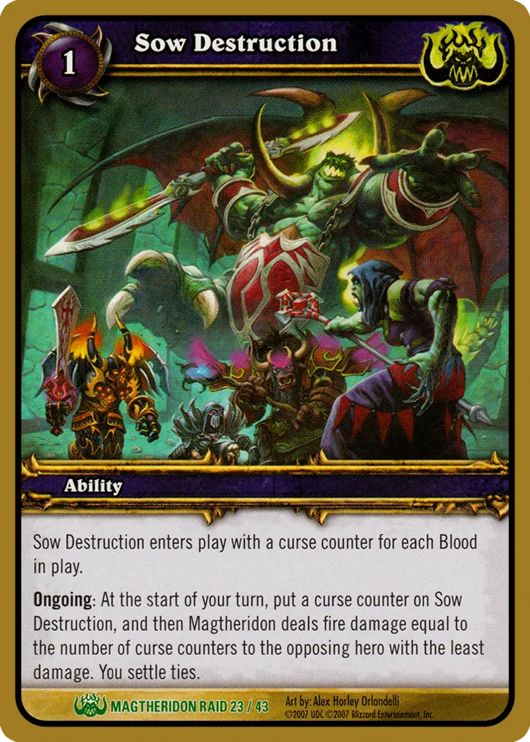 Card scan: Sow Destruction