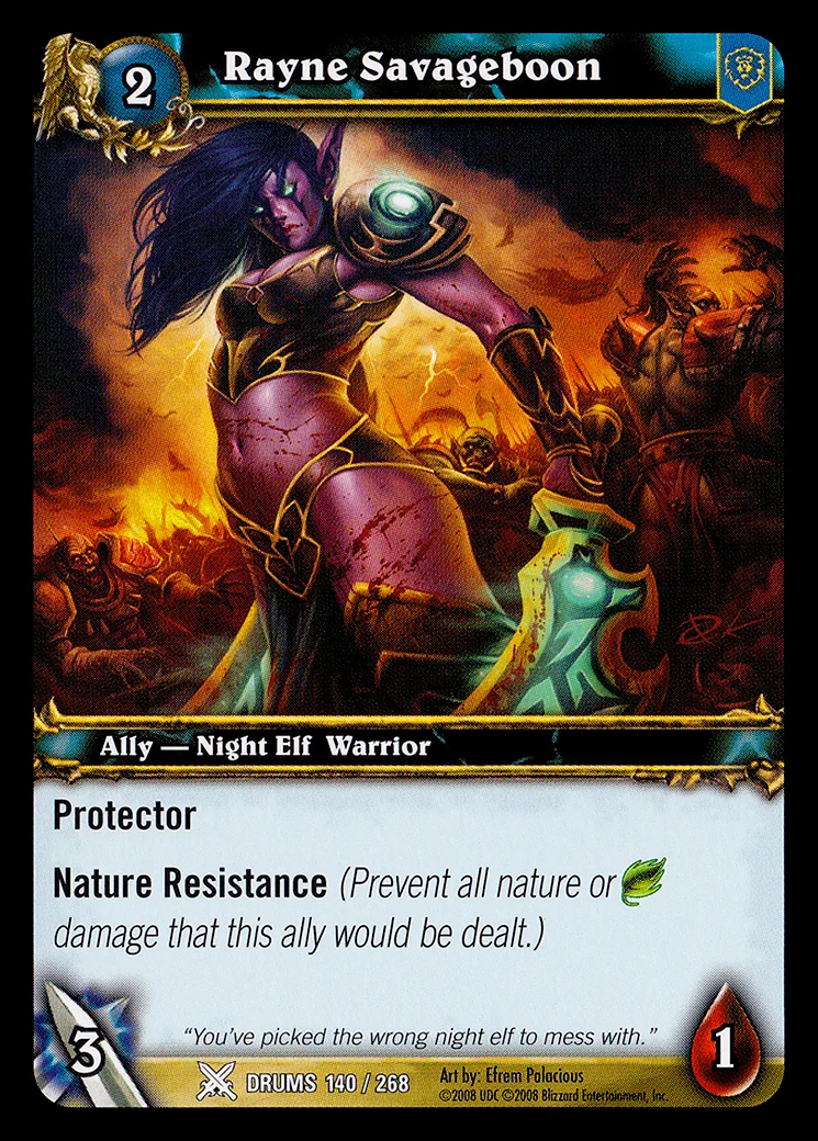 Card scan: Rayne Savageboon