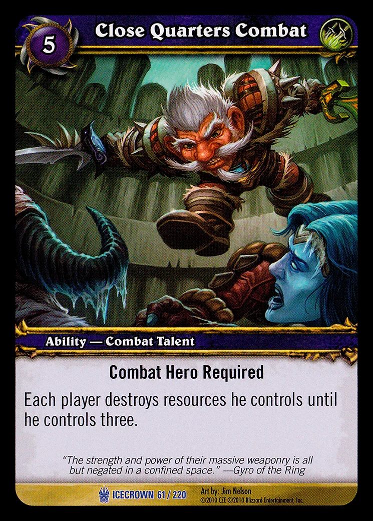 Card scan: Close Quarters Combat