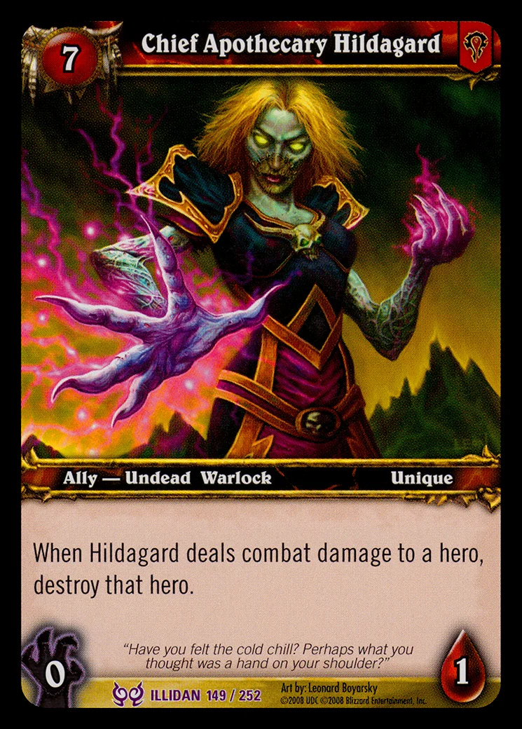 Card scan: Chief Apothecary Hildagard