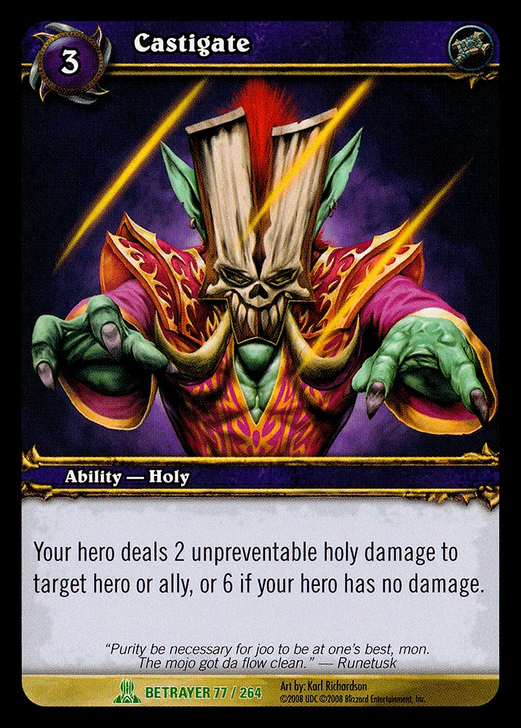 Card scan: Castigate
