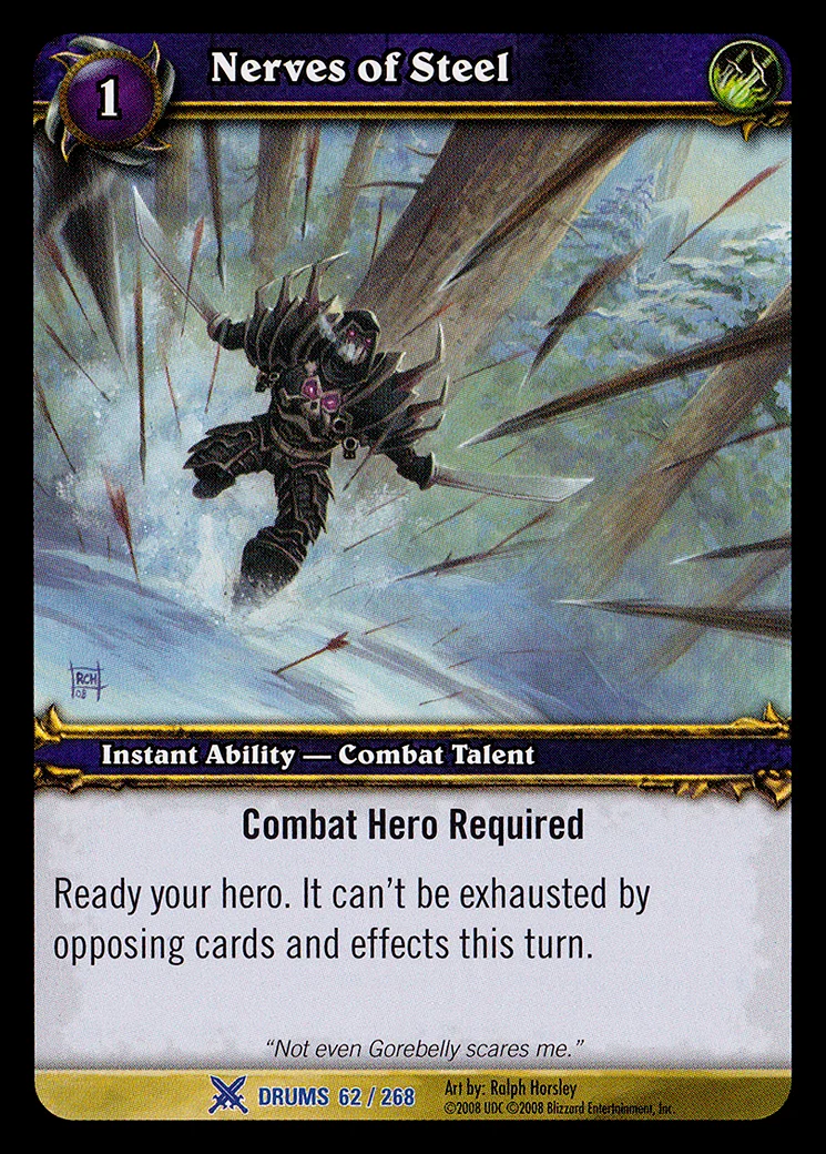 Card scan: Nerves of Steel