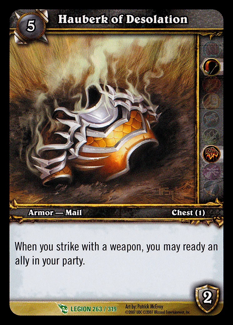 Card scan: Hauberk of Desolation