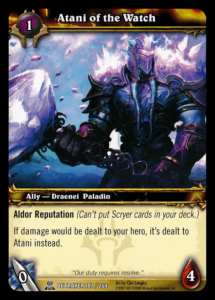 Card scan: Atani of the Watch