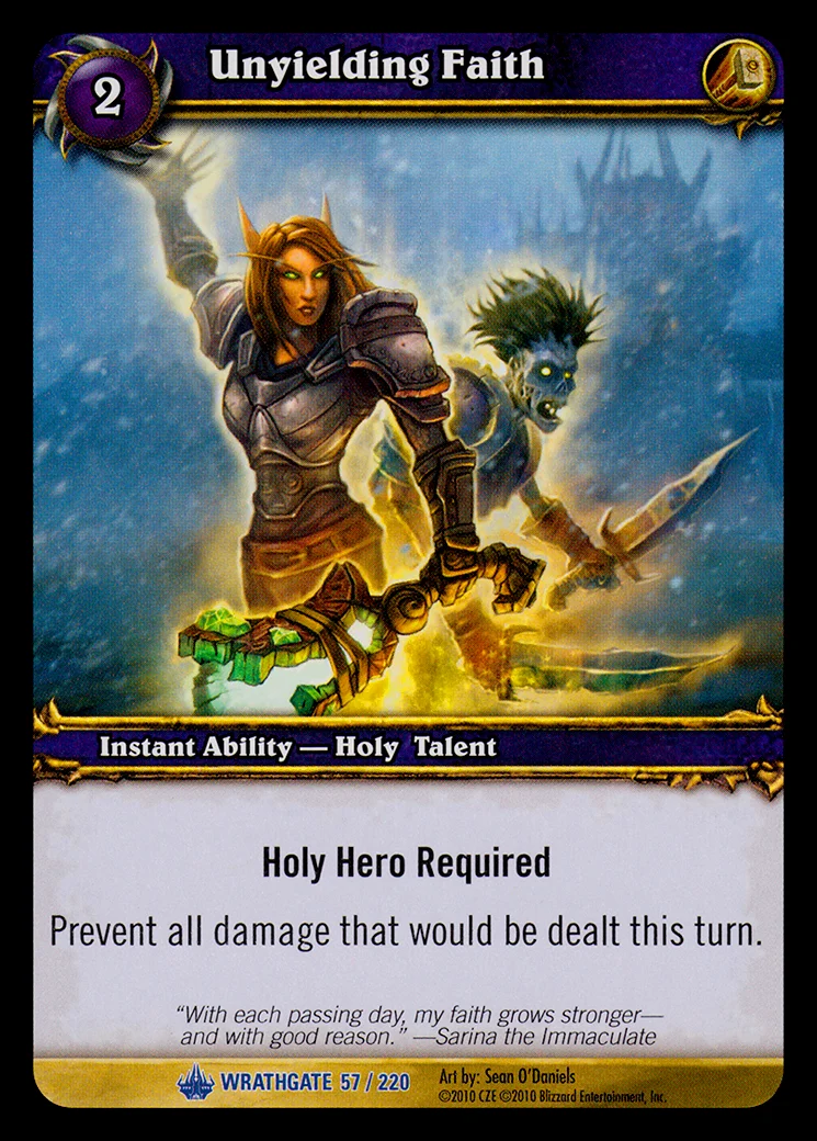 Card scan: Unyielding Faith
