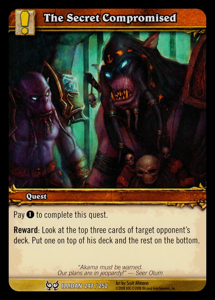 Card scan: The Secret Compromised